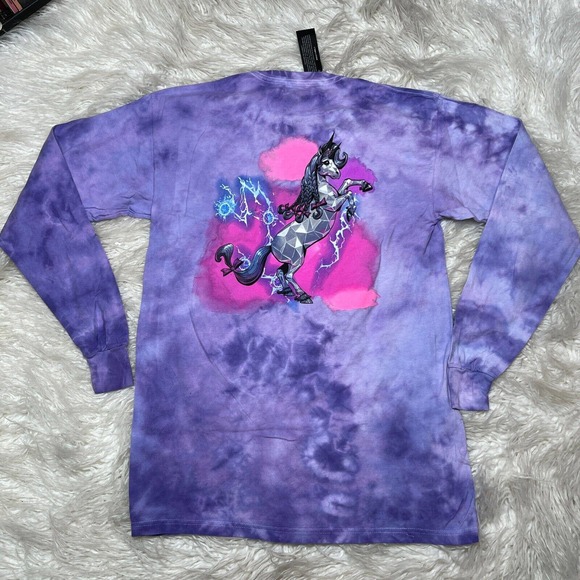 TINY TINAS WONDERLANDS PURPLE TIE DYE SHIRT SIZE MEDIUM PURPLE STALLION - Picture 5 of 5